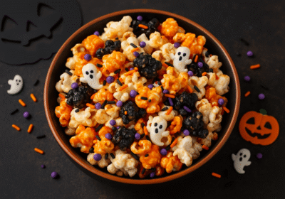 Halloween popcorn recipe
