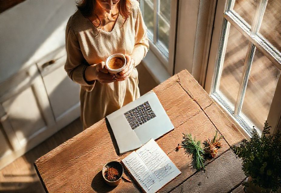 A solo female traveler enjoying a sunset hike in the mountains