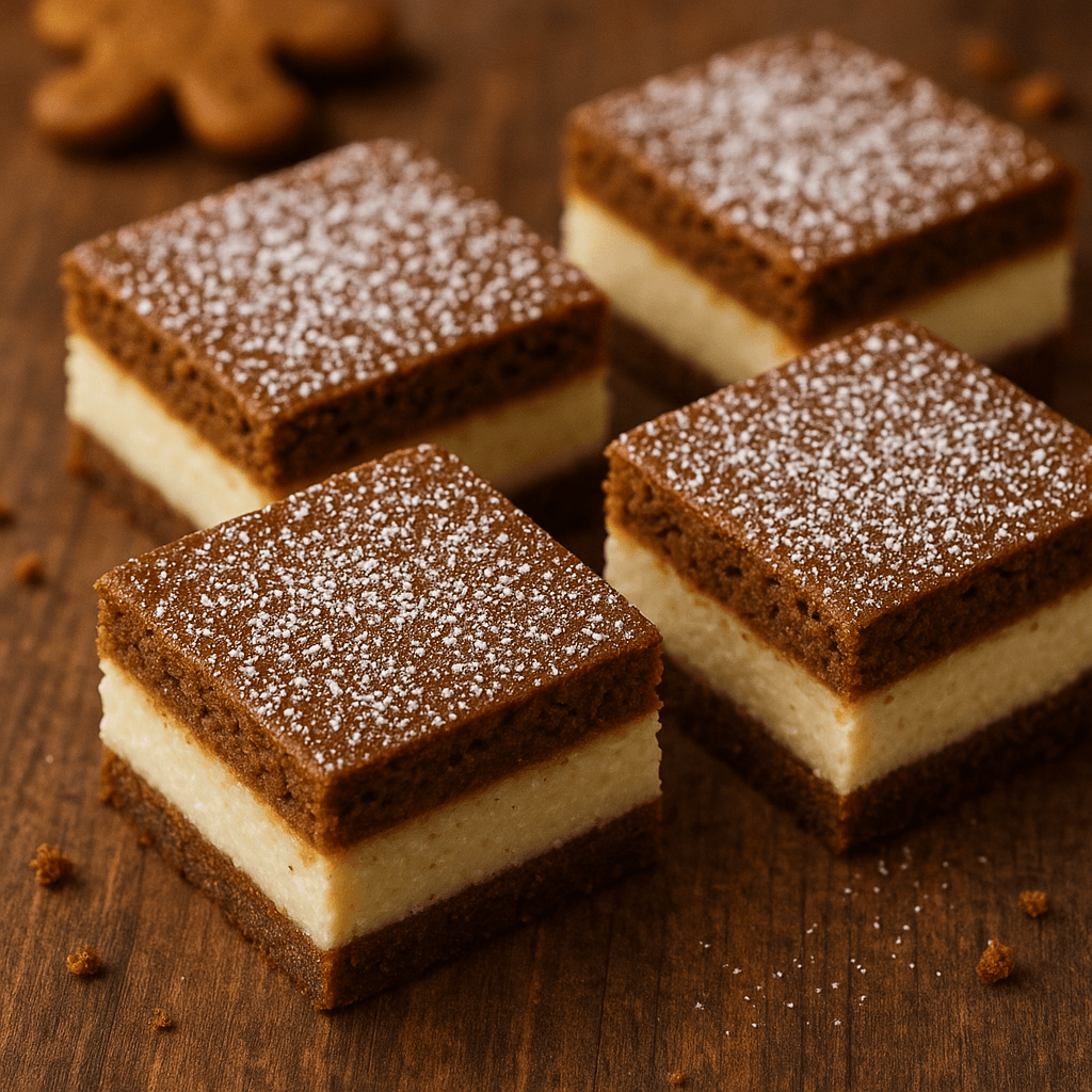 Gingerbread Cheesecake Bars