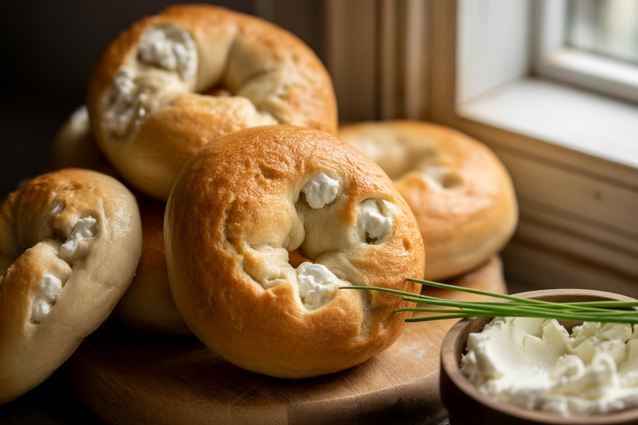 Cottage Cheese Bagels