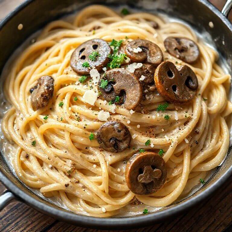 One-Pot Creamy Mushroom Pasta