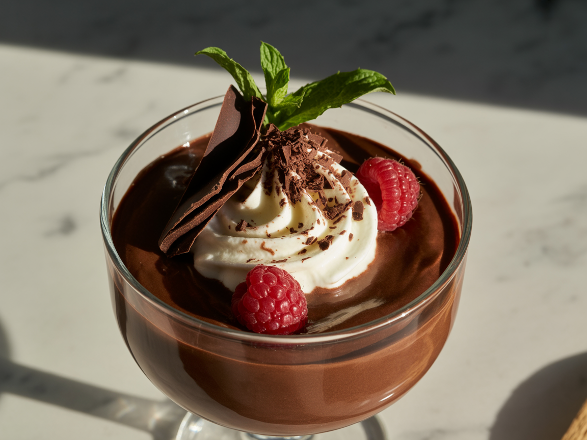 5-Min Greek Yogurt Chocolate Mousse (Healthy & High-Protein)