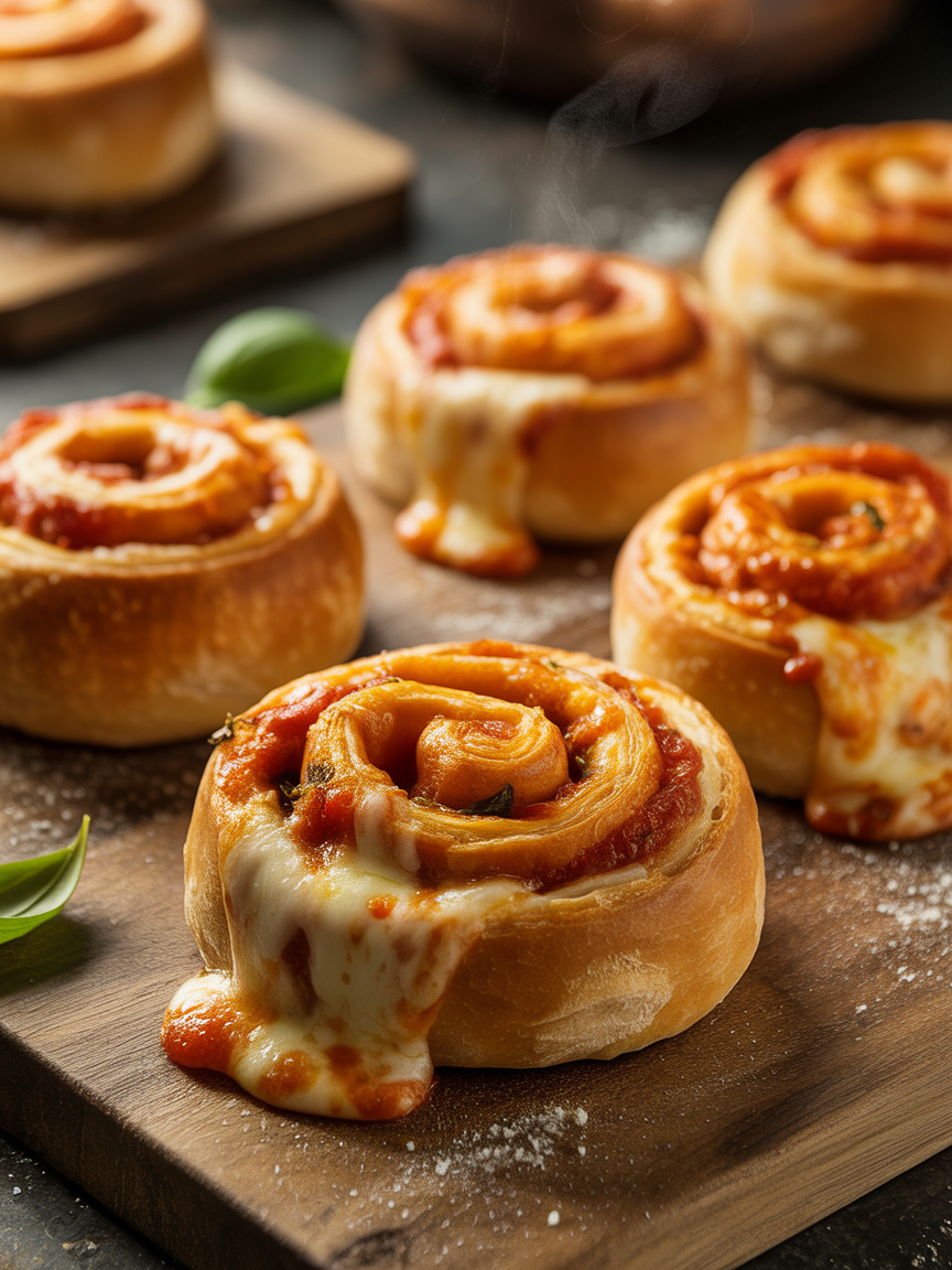 Cheesy Pizza Pinwheels