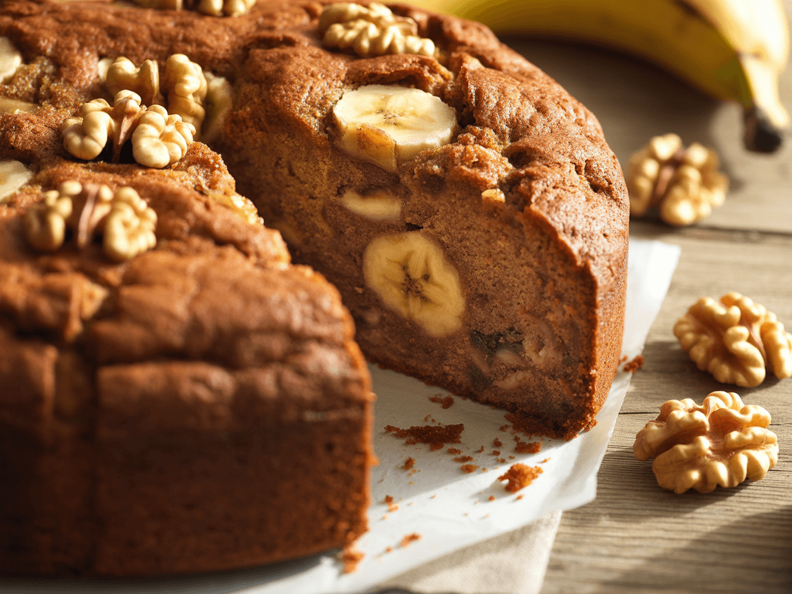 Banana Walnut Cake