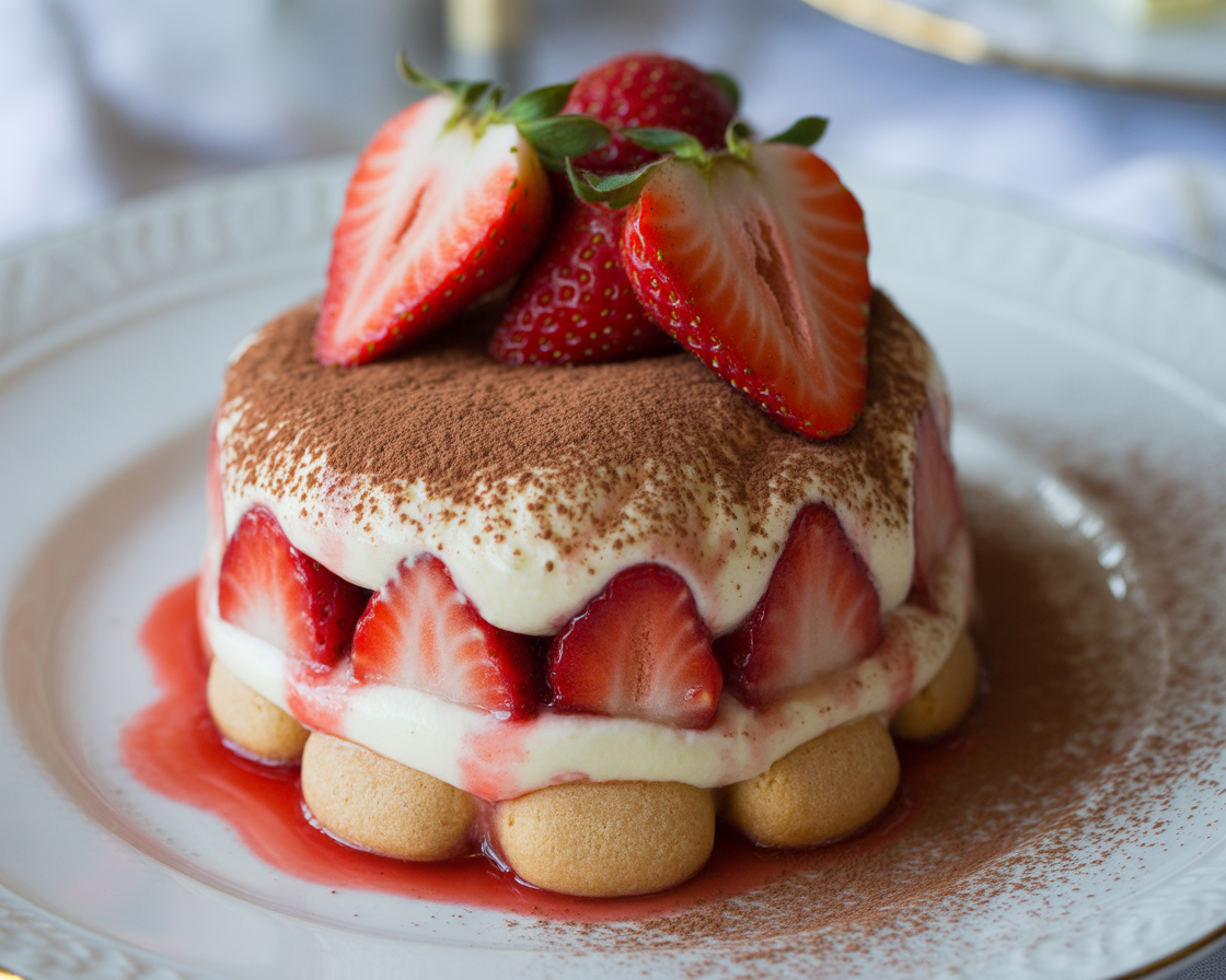 Strawberry Shortcake Tiramisu