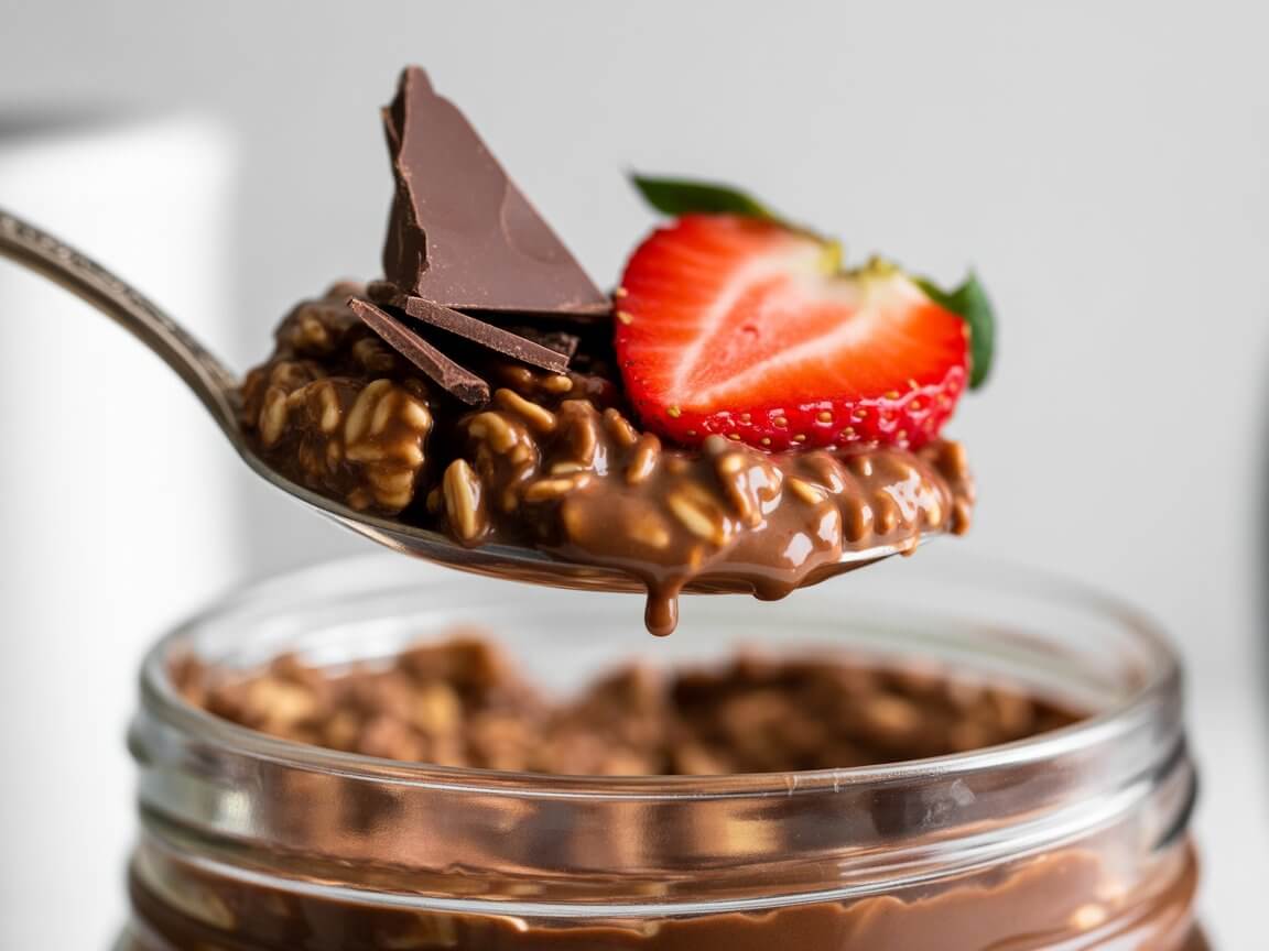 Chocolate Strawberry Overnight Oats 
