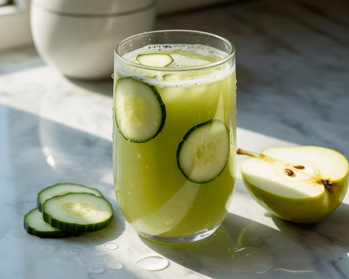 Pear Cucumber Cooling Juice 
