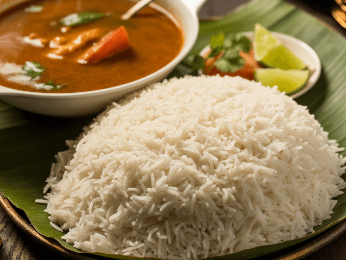 Plain Rice and Rasam