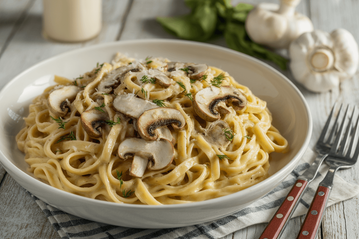Garlic Mushroom Pasta