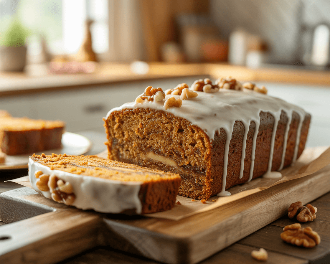Moist Carrot Loaf Cake