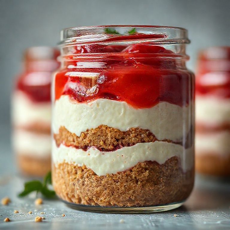 Strawberry Cheesecake Jars