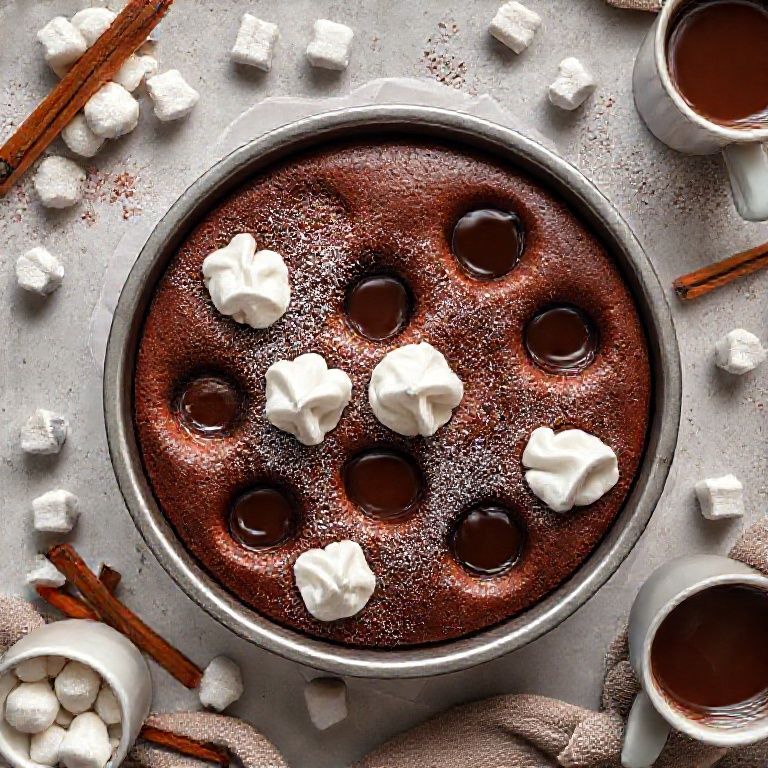 Hot Chocolate Poke Cake