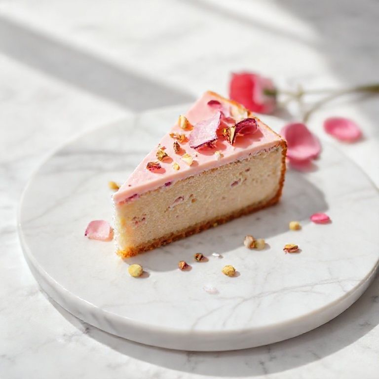 Rose Pistachio Milk Cake