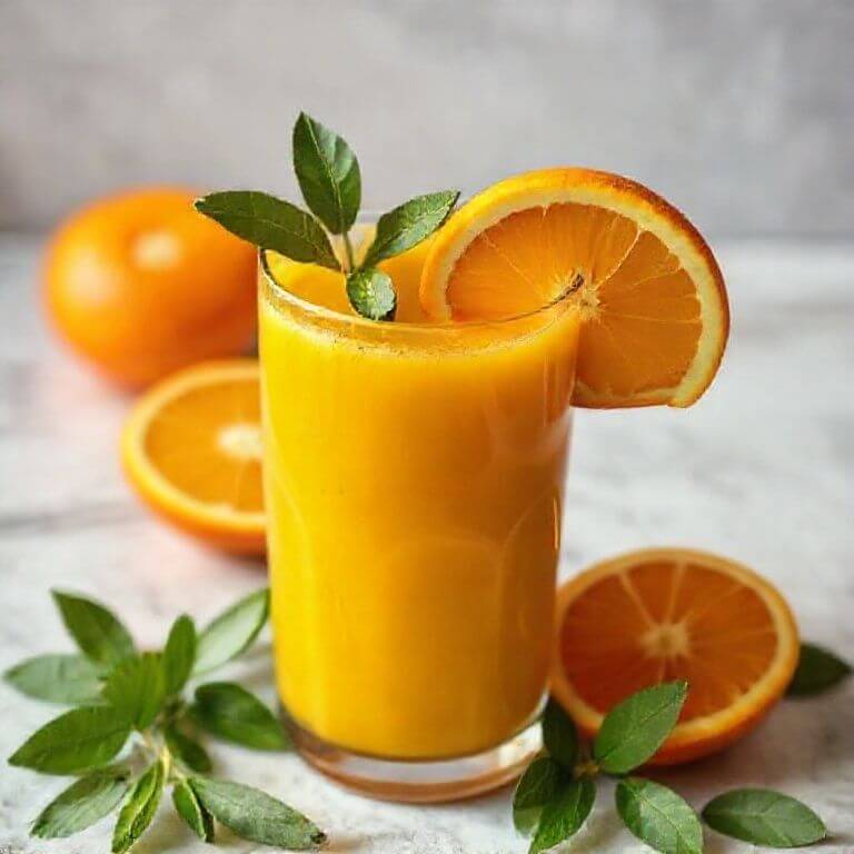 Orange Turmeric Morning Juice