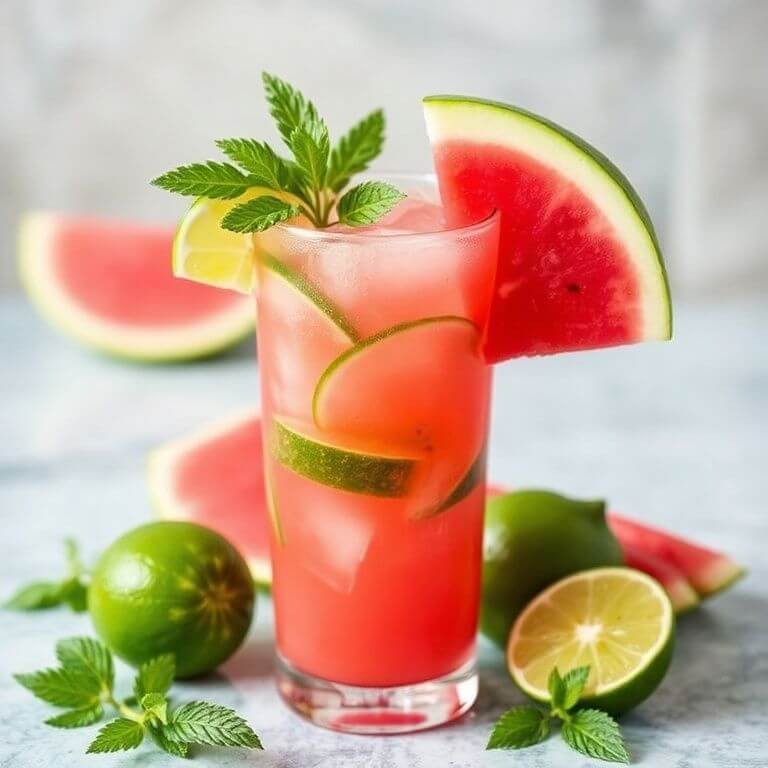 Watermelon Lime Refresher Juice