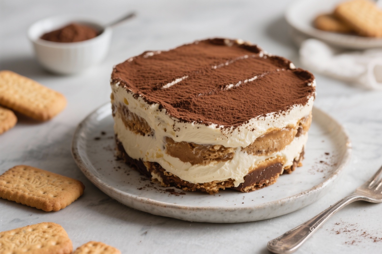 10-Minute No-Bake Biscuit Tiramisu