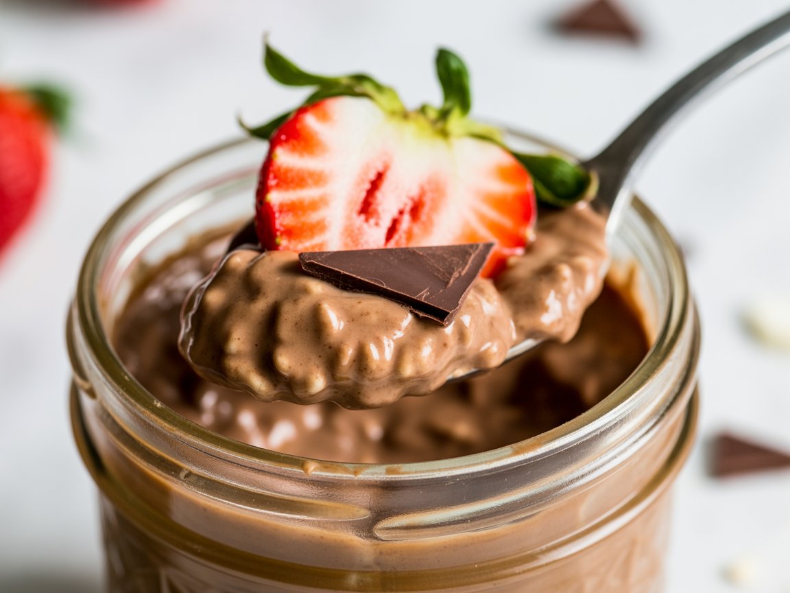 Strawberry chocolate Overnight Oats