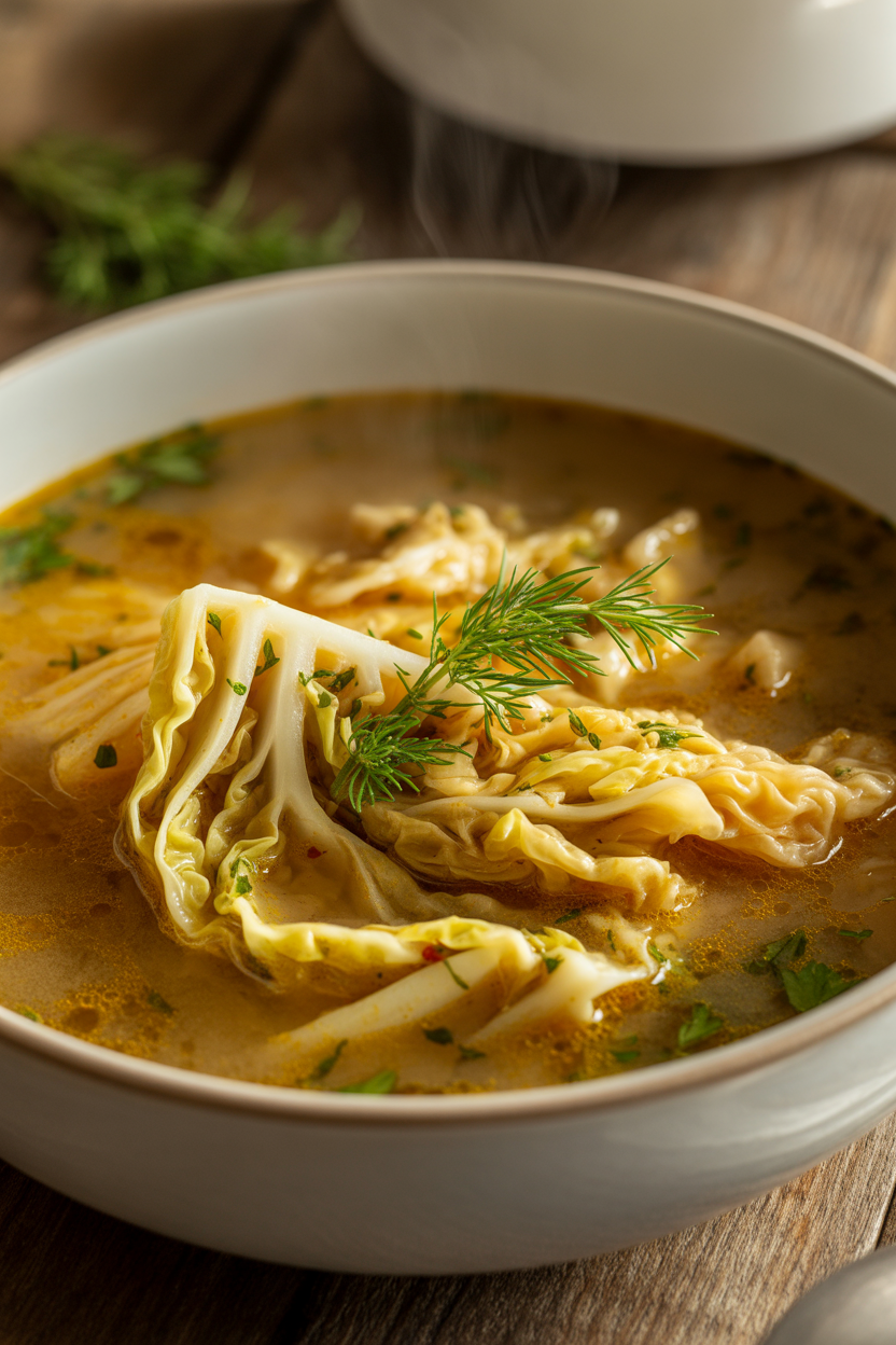 Herb Infused Cabbage Soup