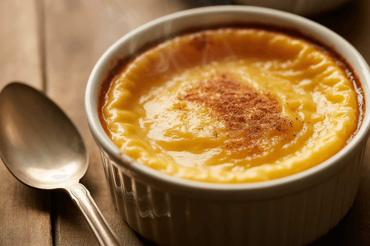 Baked Custard with Nutmeg
