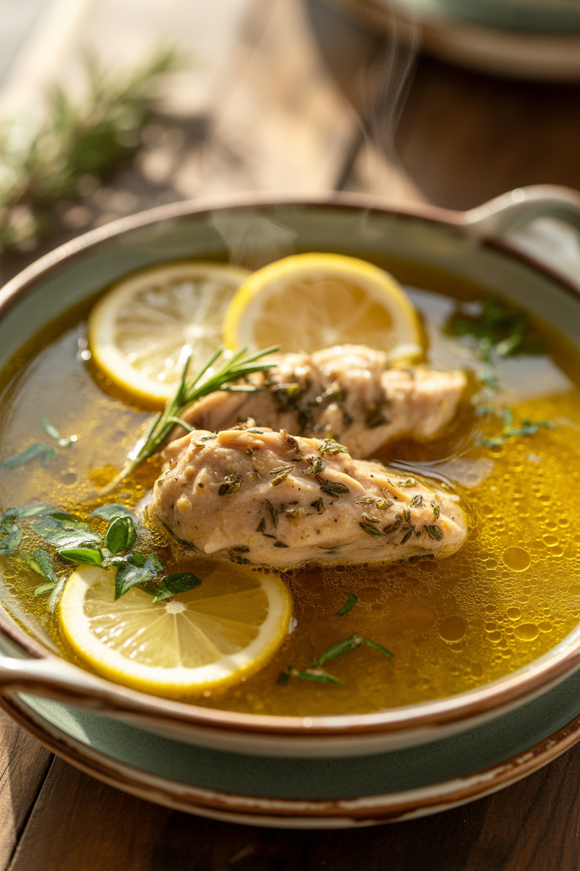 Immune-Support Garlic Lemon Chicken Soup