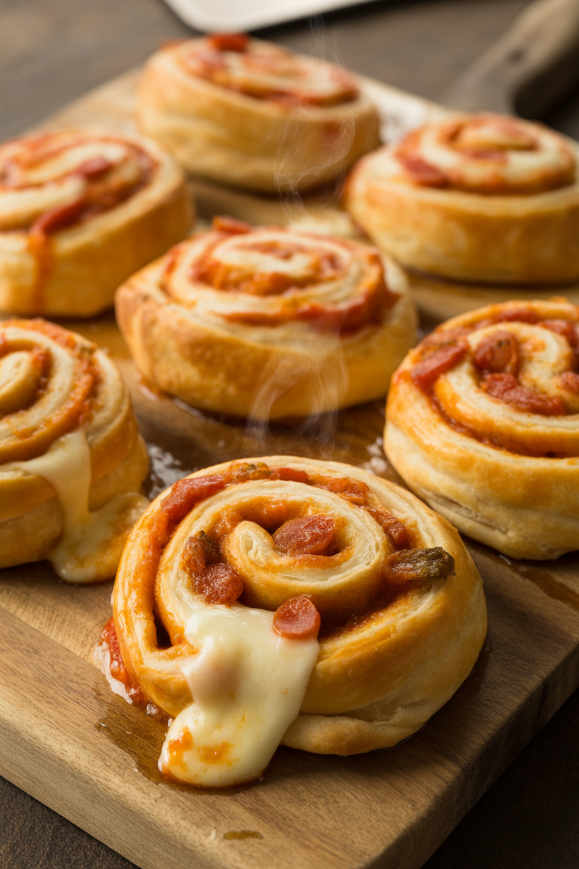 Cheesy Pizza Pinwheels
