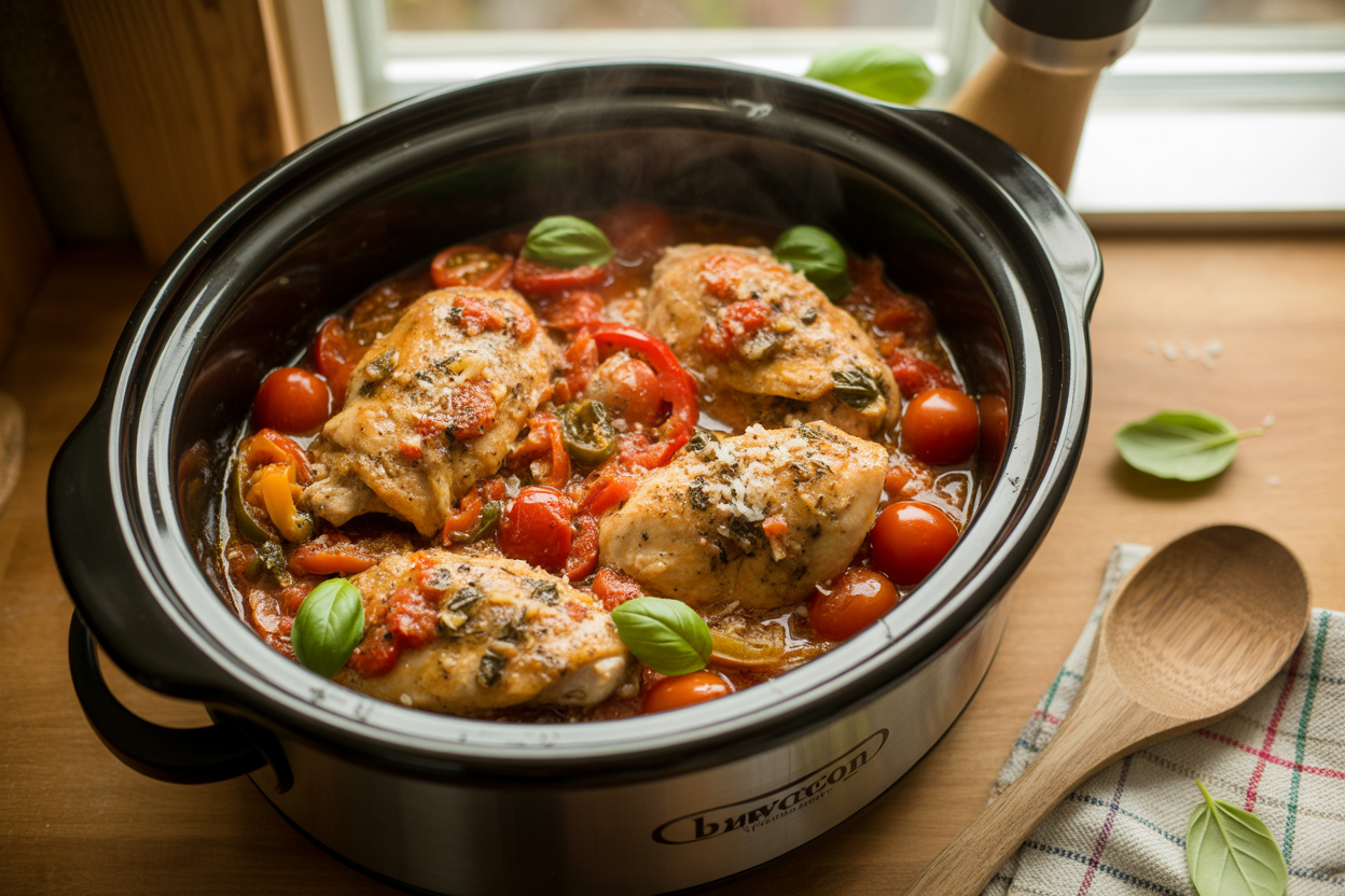 Slow Cooker Italian Chicken Dinner