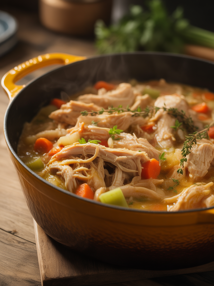 One-Pot Shredded Chicken