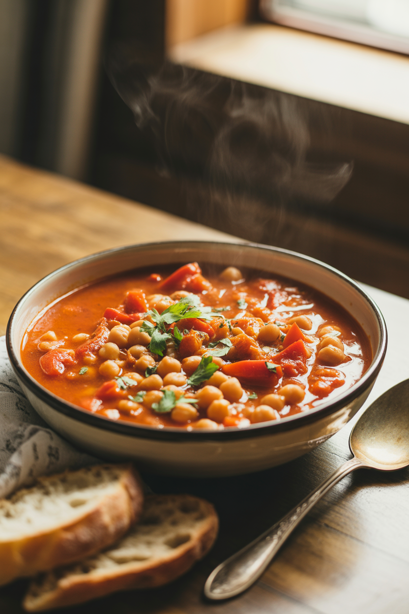 Red Pepper & Chickpea Stew
