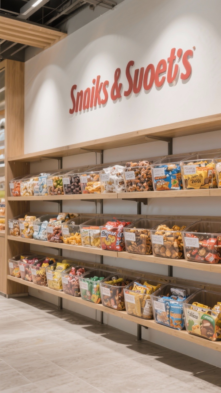 Snacks & Sweets (assorted snack bins),