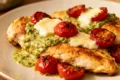 Travel Solo As A Women All Across The Globe!!! Baked Creamy Pesto Chicken with Cherry Tomatoes