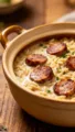 One-Pot Creamy Sausage and Orzo Dinner