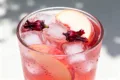 Peach Iced Hibiscus Tea