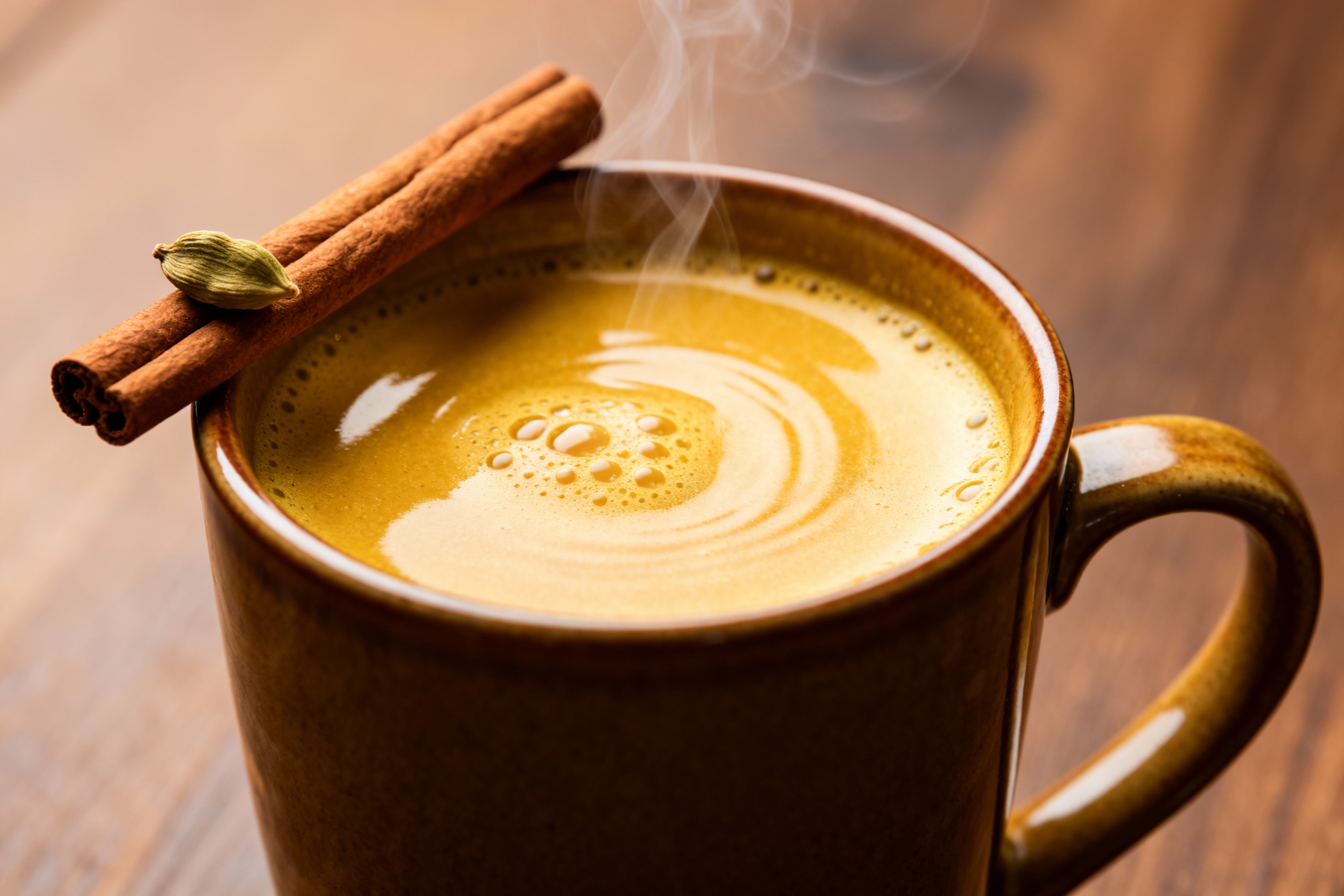 Golden Milk with Cinnamon & Cardamom