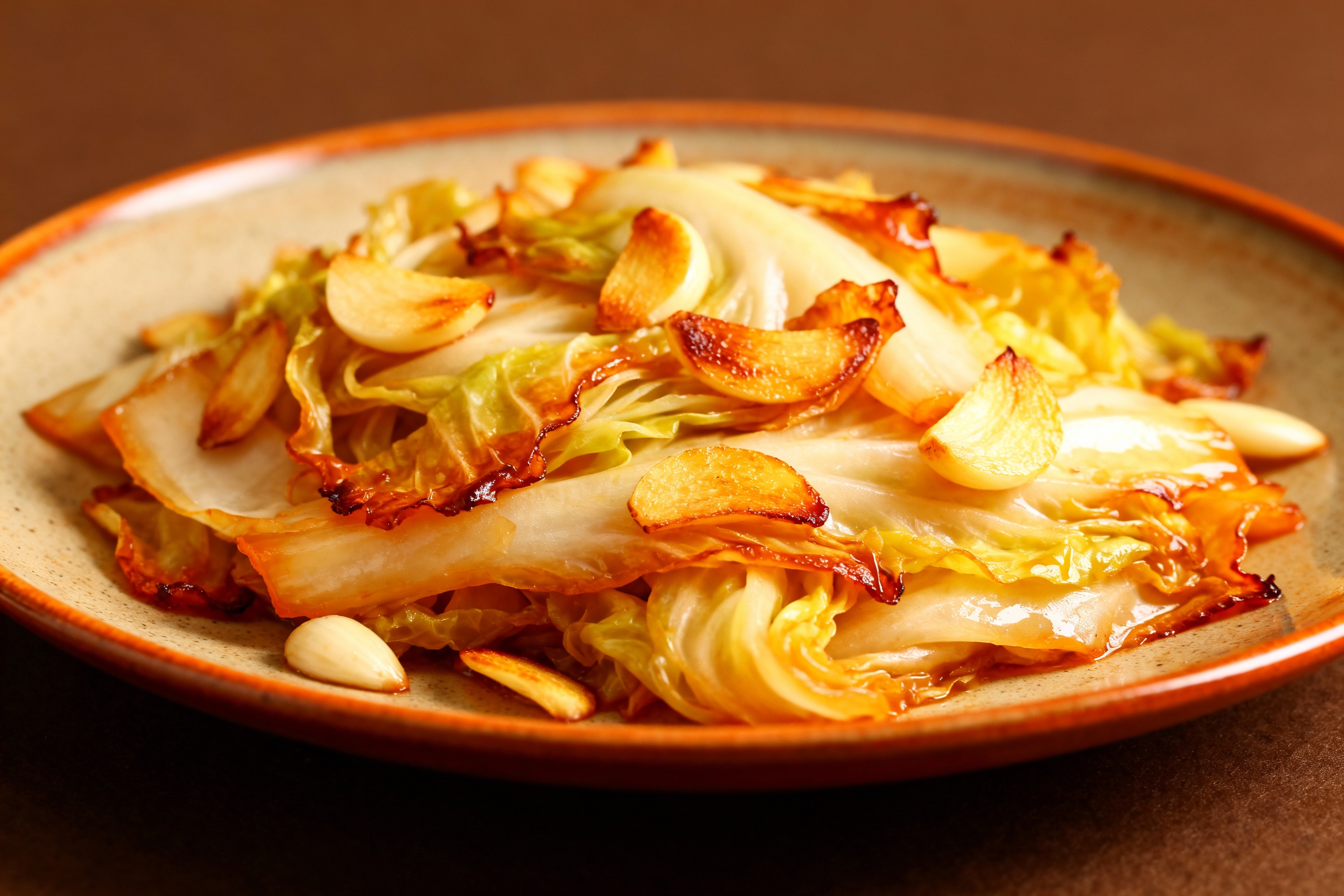 Warm Sautéed Cabbage with Garlic