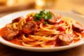 Italian Sausage Pasta with Tomato Cream Sauce