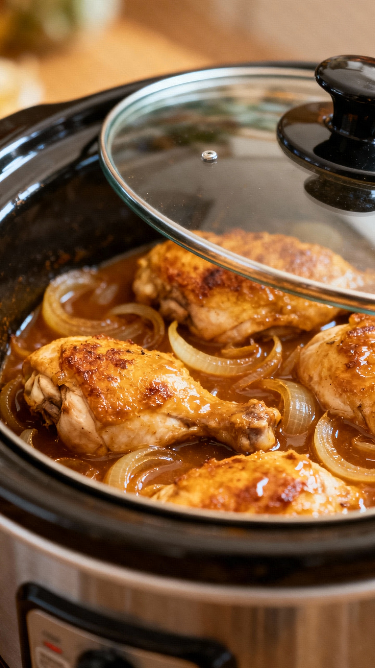 Dump-and-go slow cooker chicken