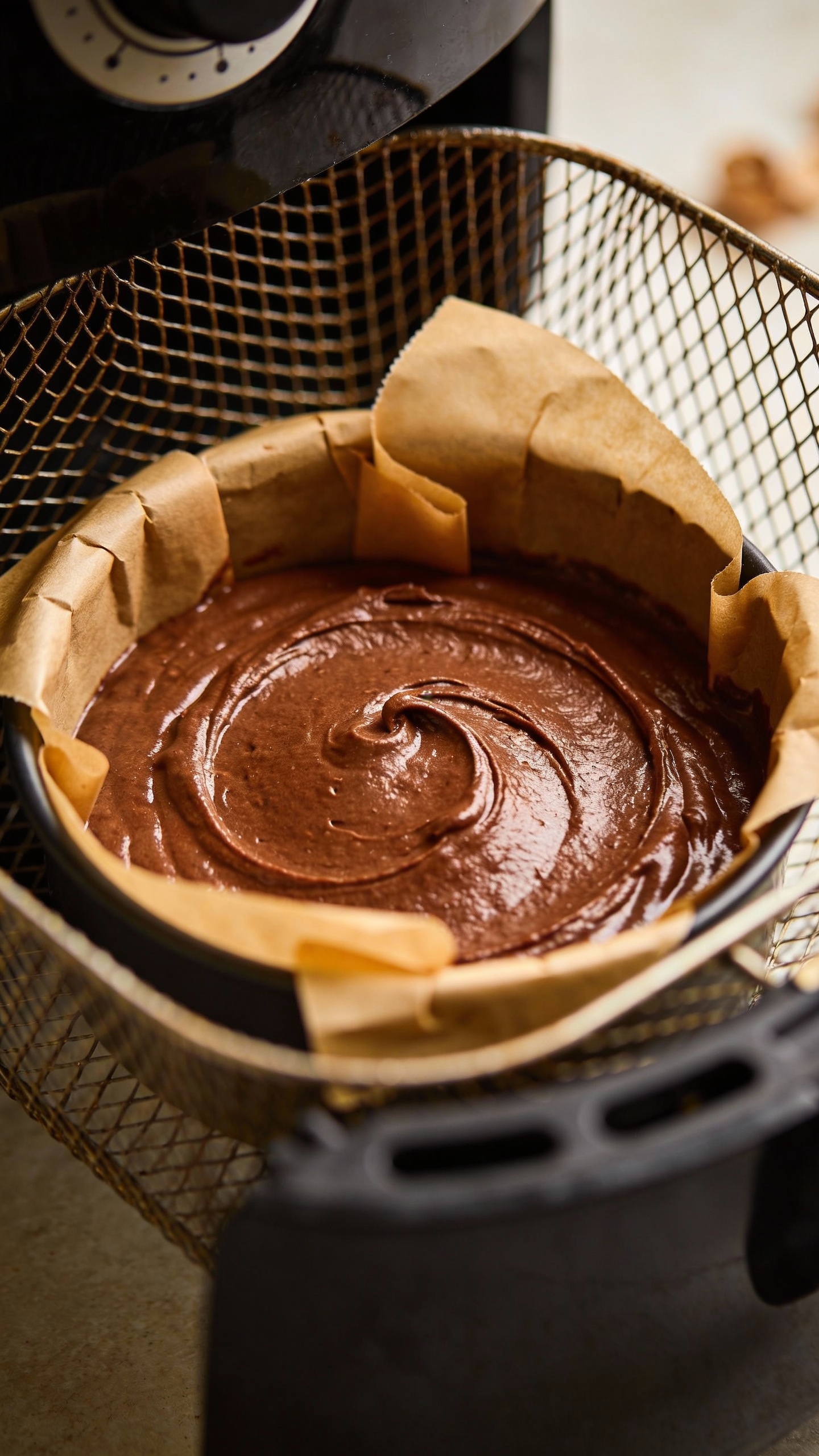 Travel Solo As A Women All Across The Globe!!! air fryer basket with parchment-lined brownie batter