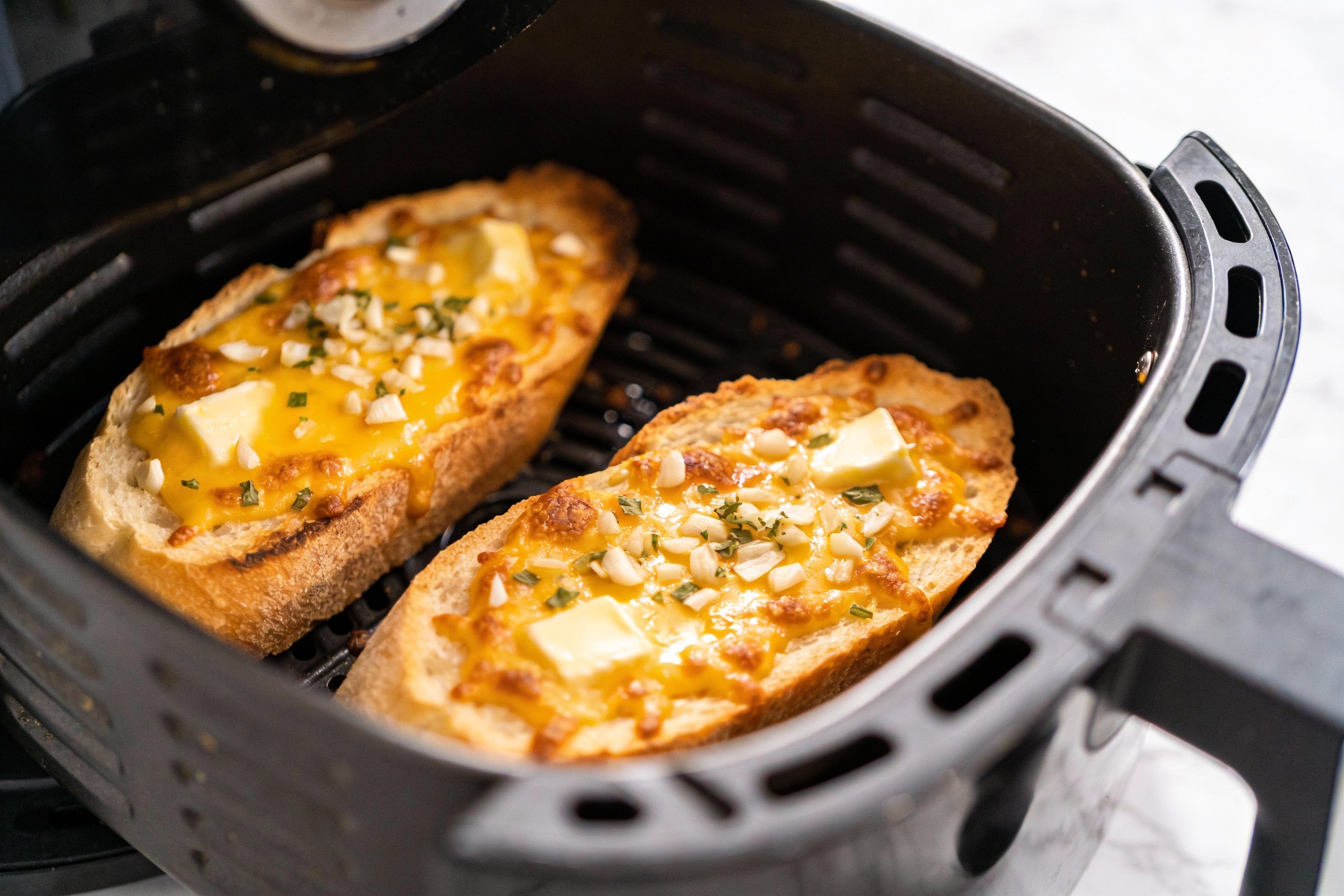 Air Fryer Garlic Bread Without an Oven