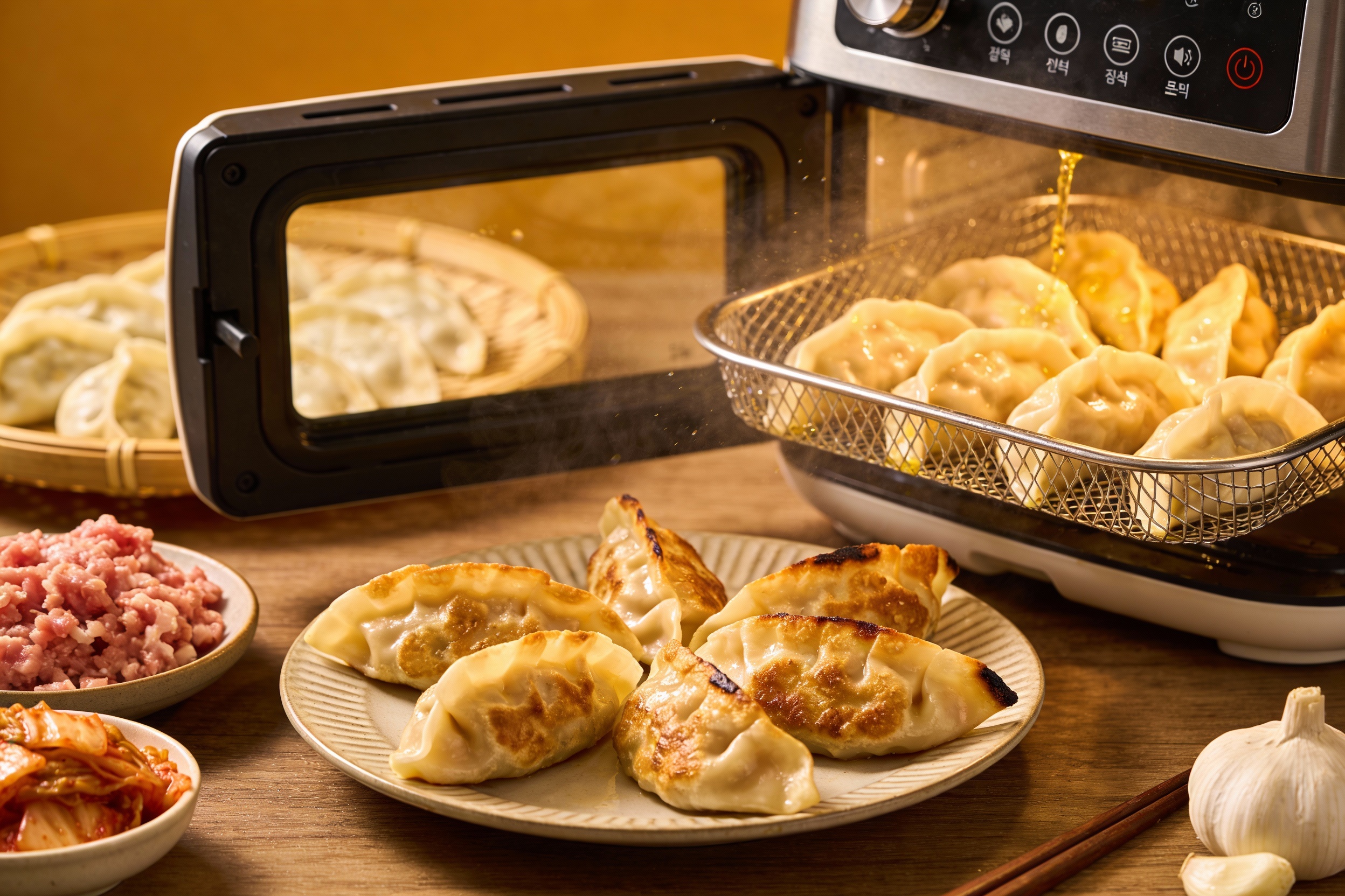 how to make korean dumplings In an air fryer