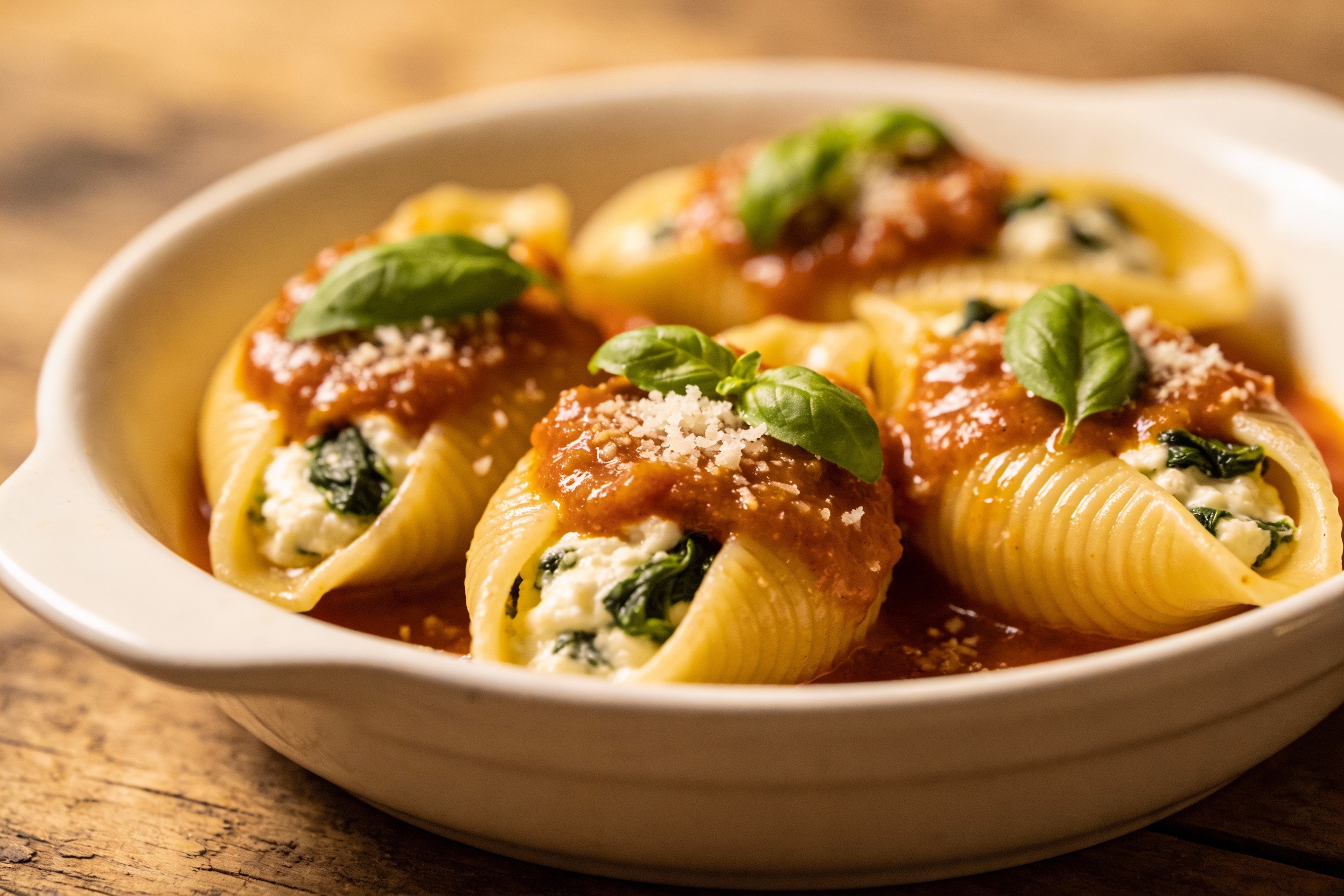 stuffed shells with vodka sauce