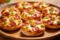Homemade Pizza Bagel Bites kids love