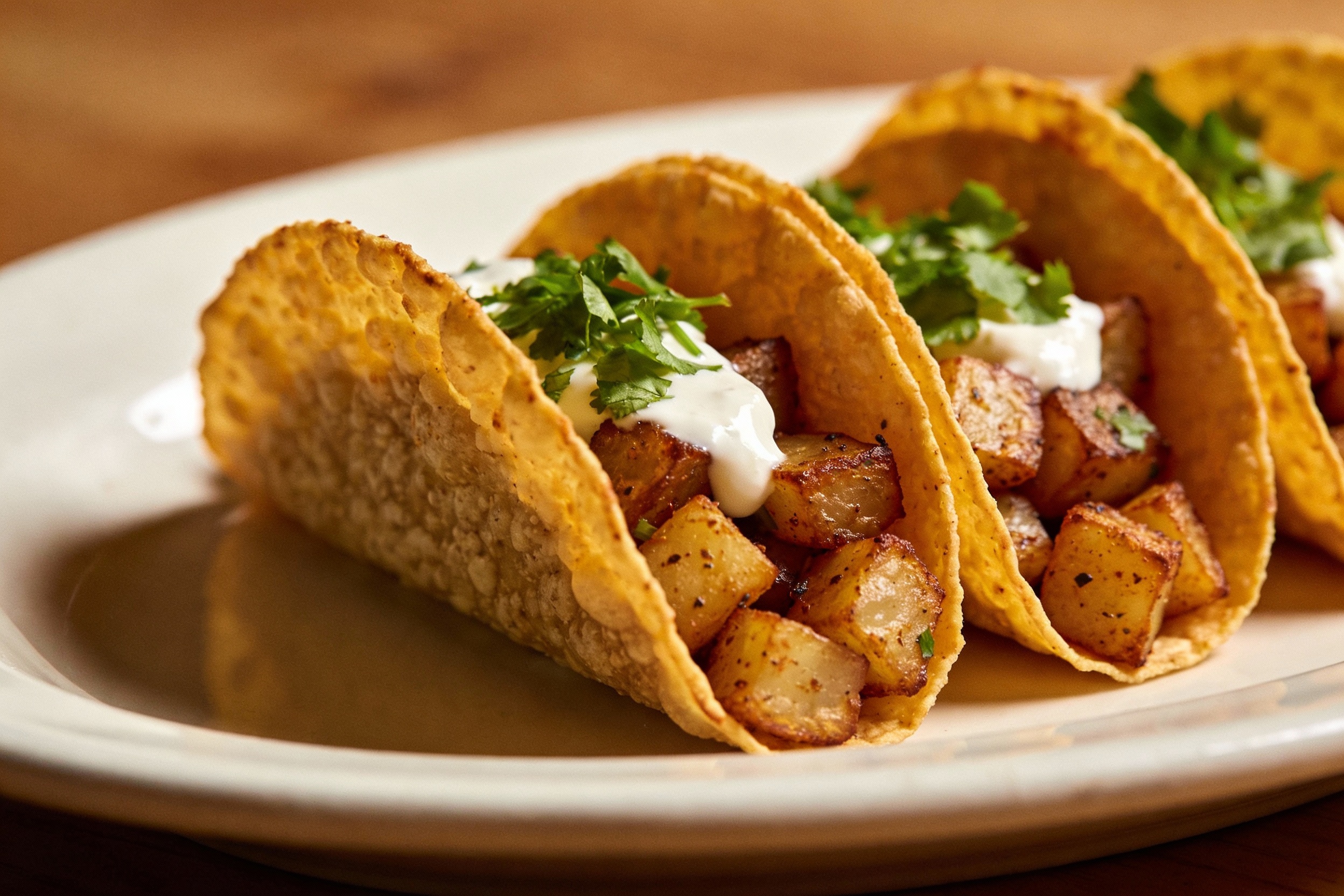 Crispy Potato Tacos For Dinner