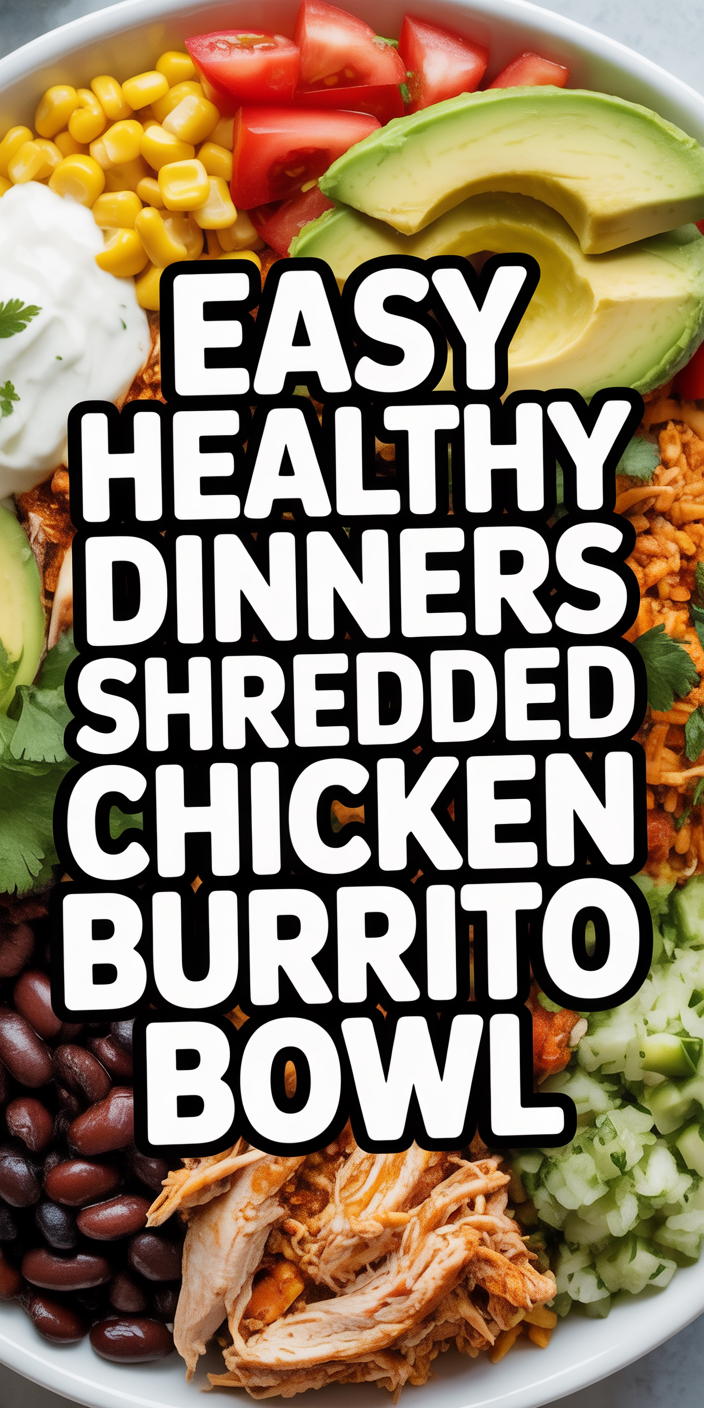 Quick Shredded Chicken Burrito Bowl (1)