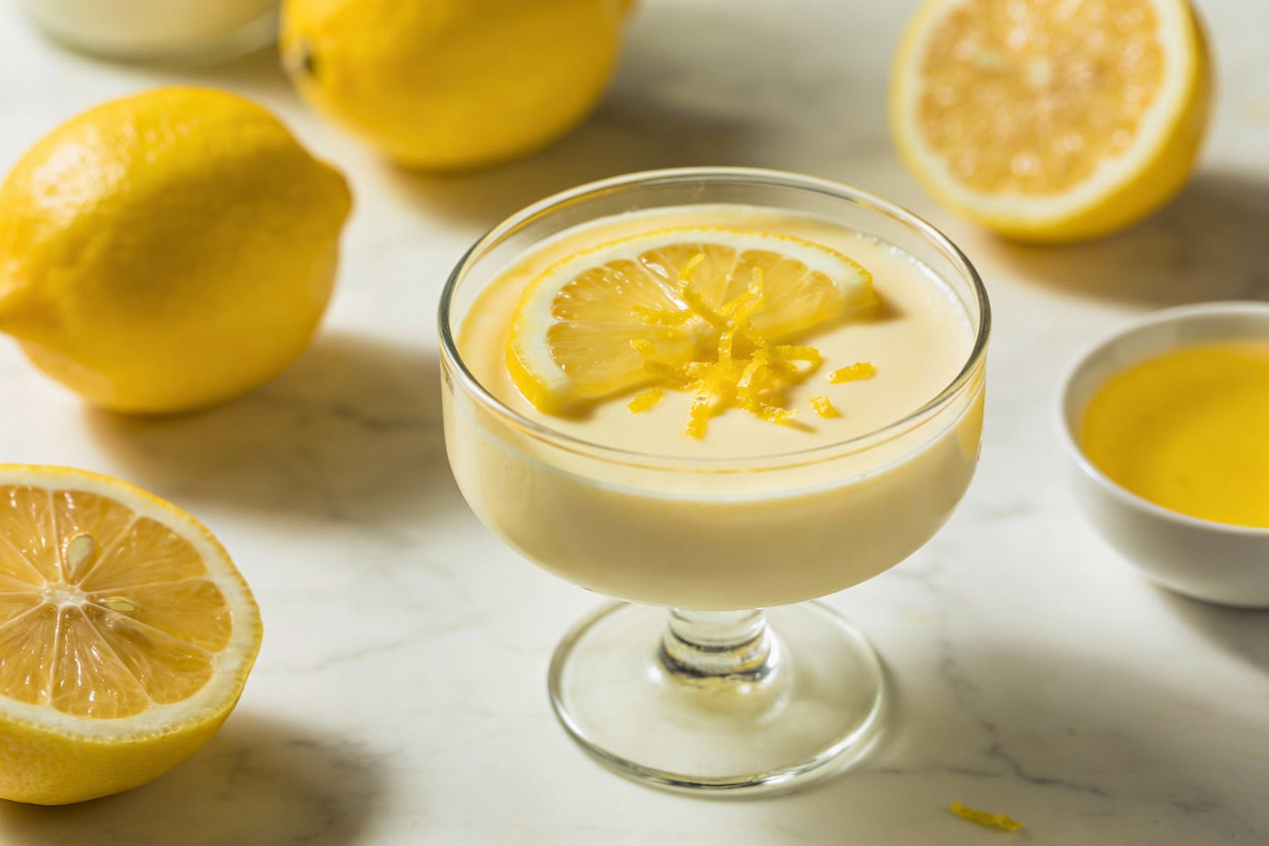 How To Make Lemon panna cotta
