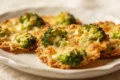 Broccoli parmesan crisps with cheese