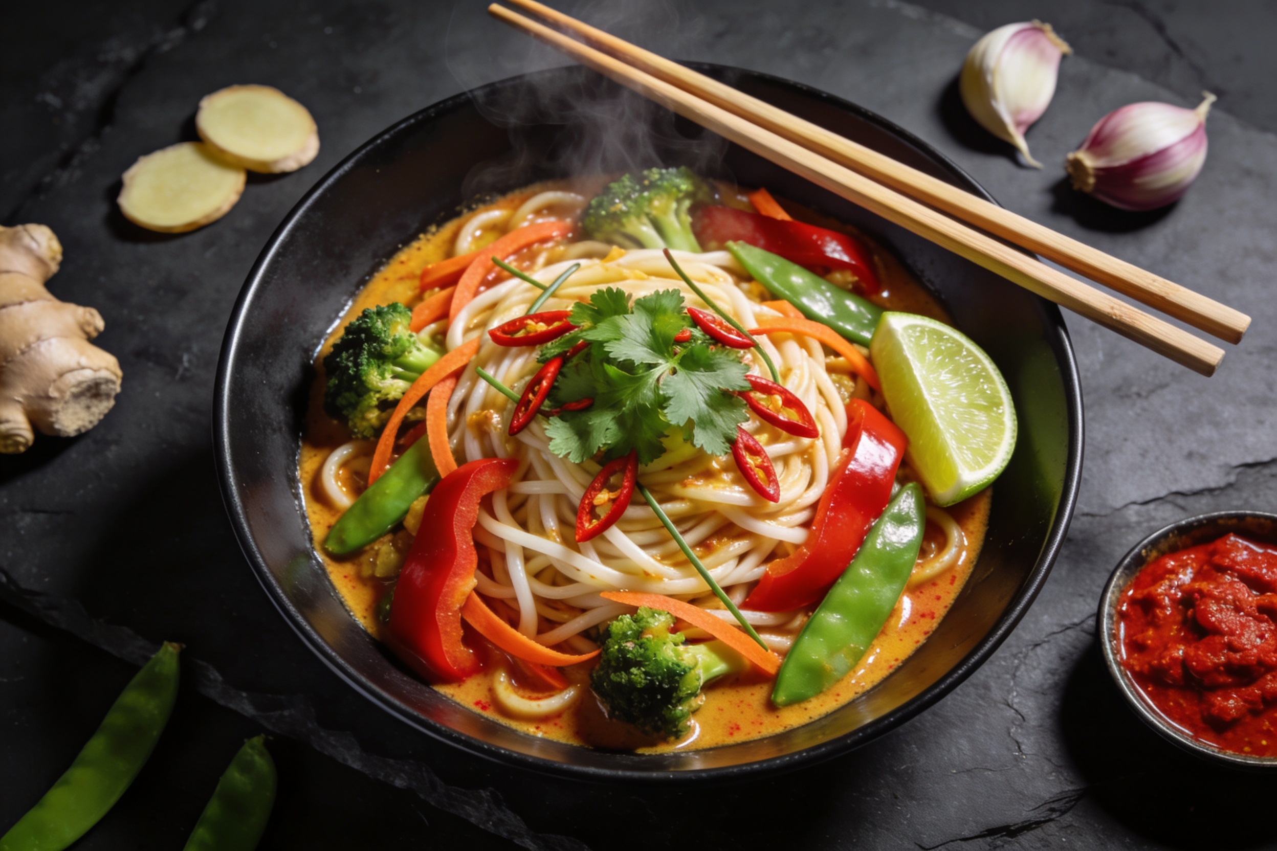 Weeknight Magic Coconut Curry Vegetable Noodles