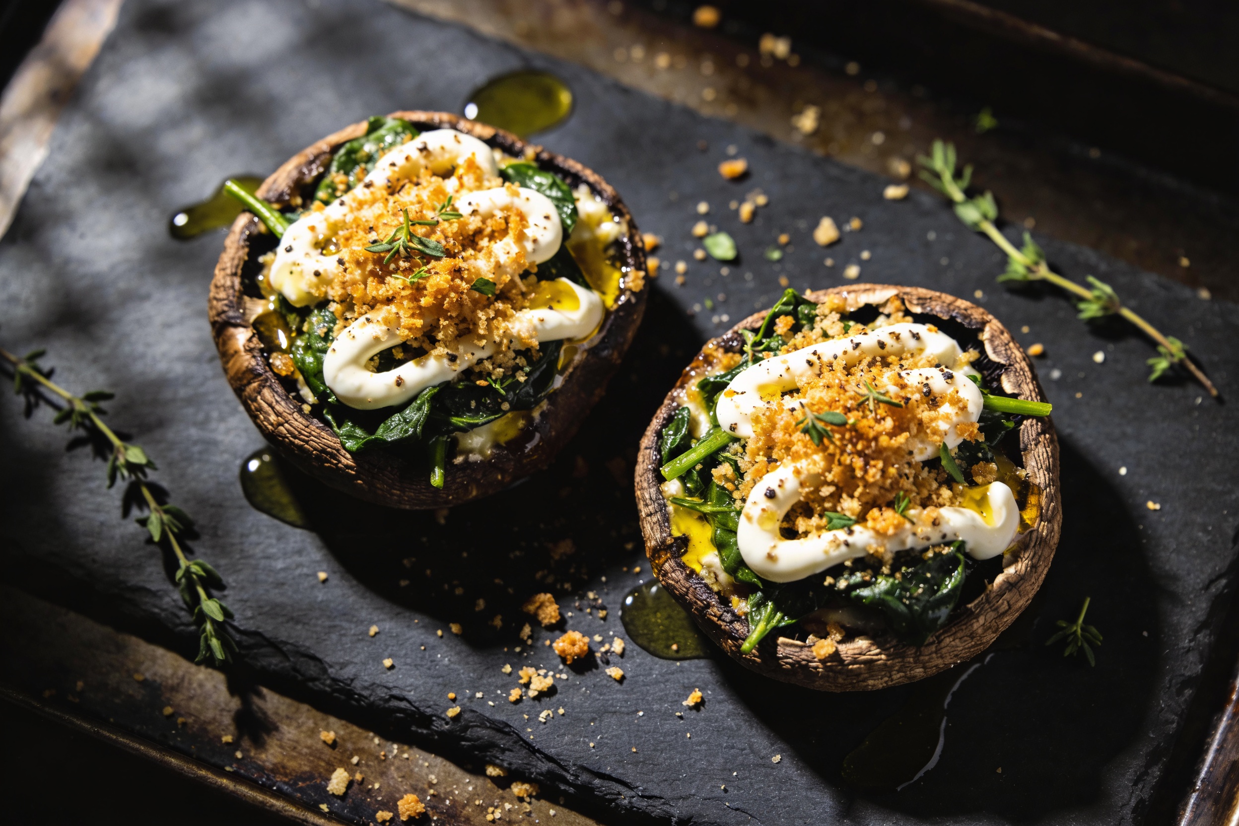 Baked Stuffed Portobello Mushroom Caps That Wow Fast