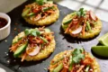 Viral Crunch: Crispy Rice Cakes with Spicy Veggie Topping