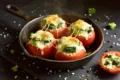 Weeknight Magic Cheesy Broccoli and Rice Stuffed Tomatoes