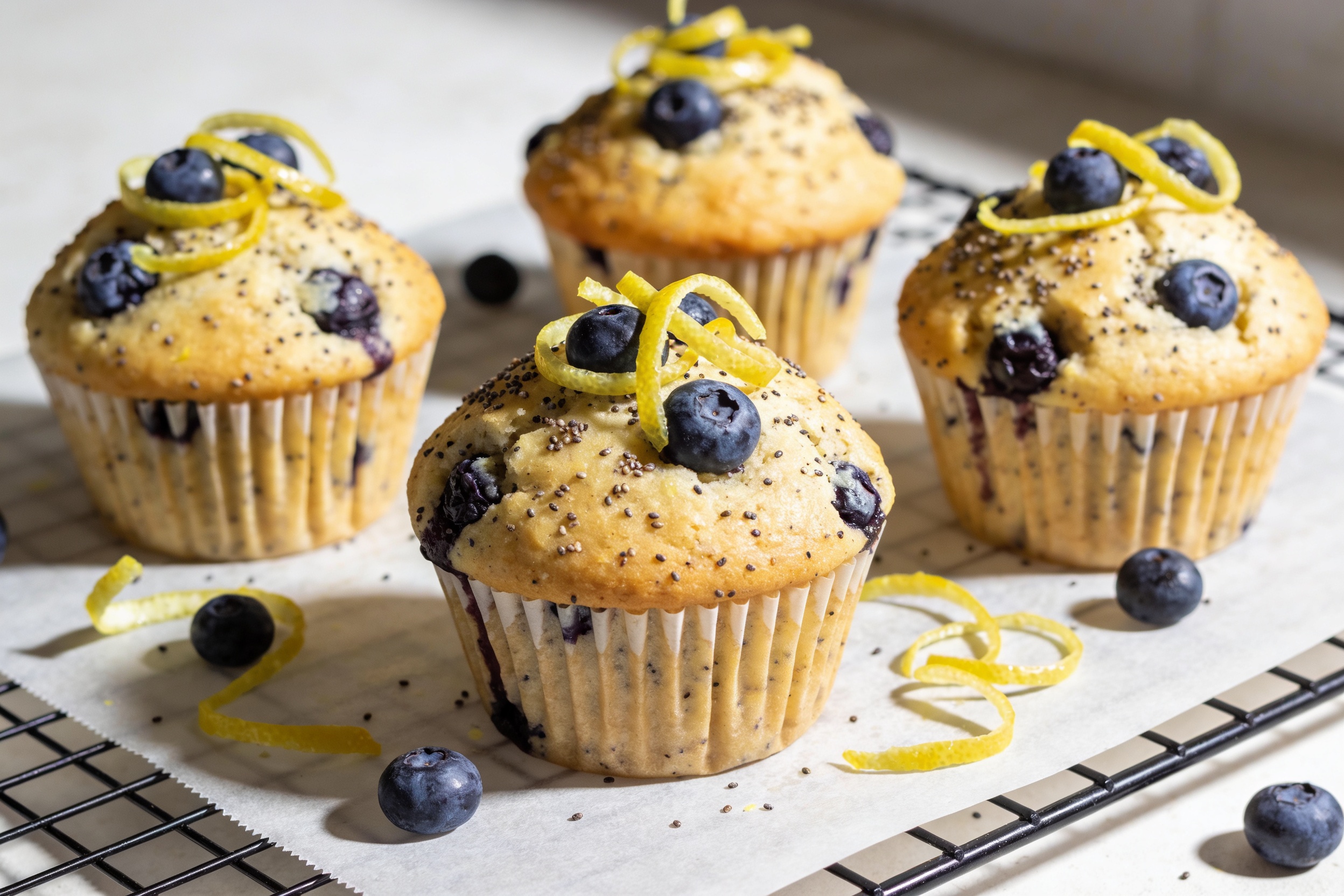 Irresistible Lemon Blueberry Poppyseed Muffins Recipe